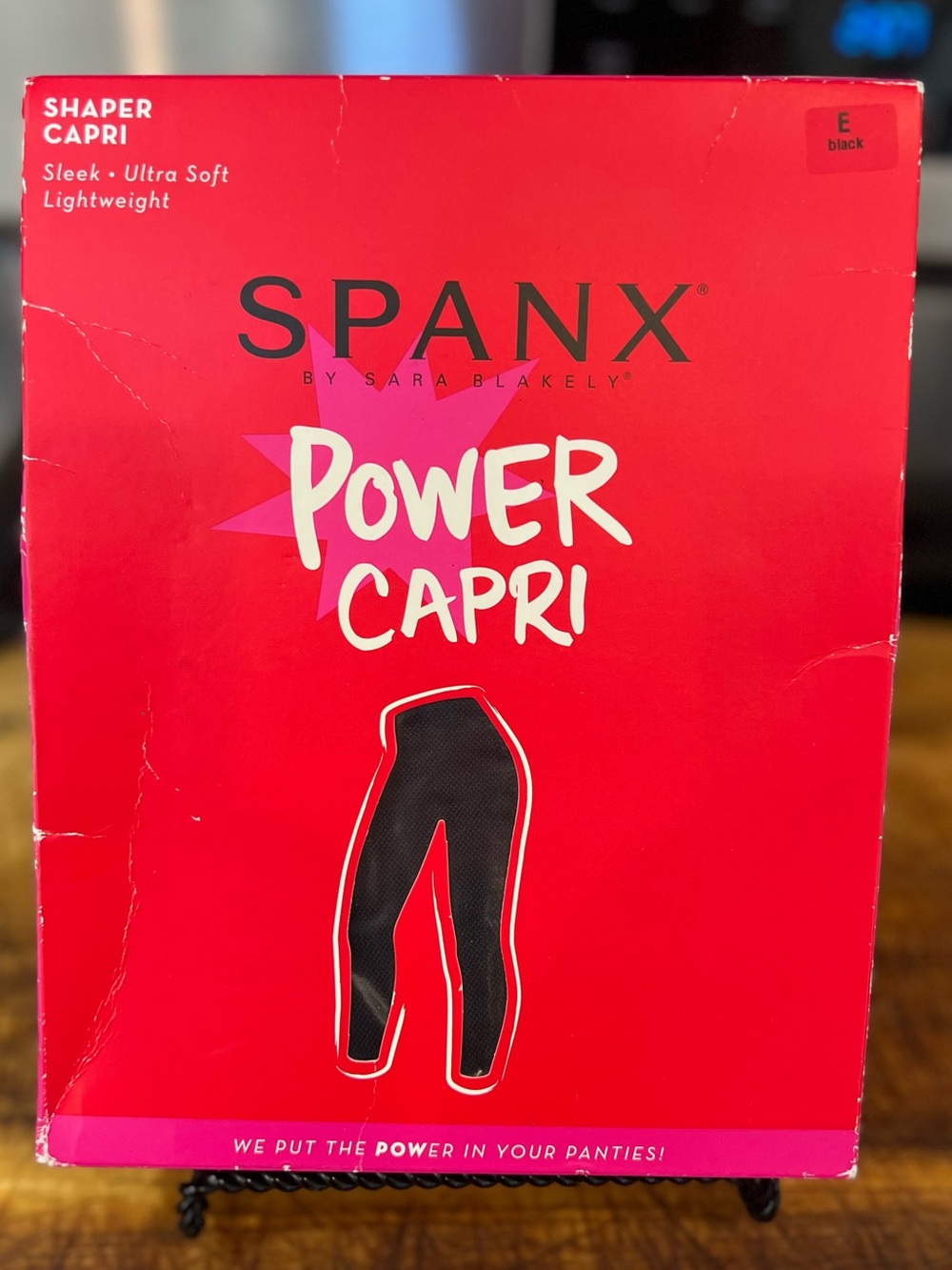 VINTAGE Deadstock SPANX Power Capri Shaper Tummy Control NIB - Black Size E